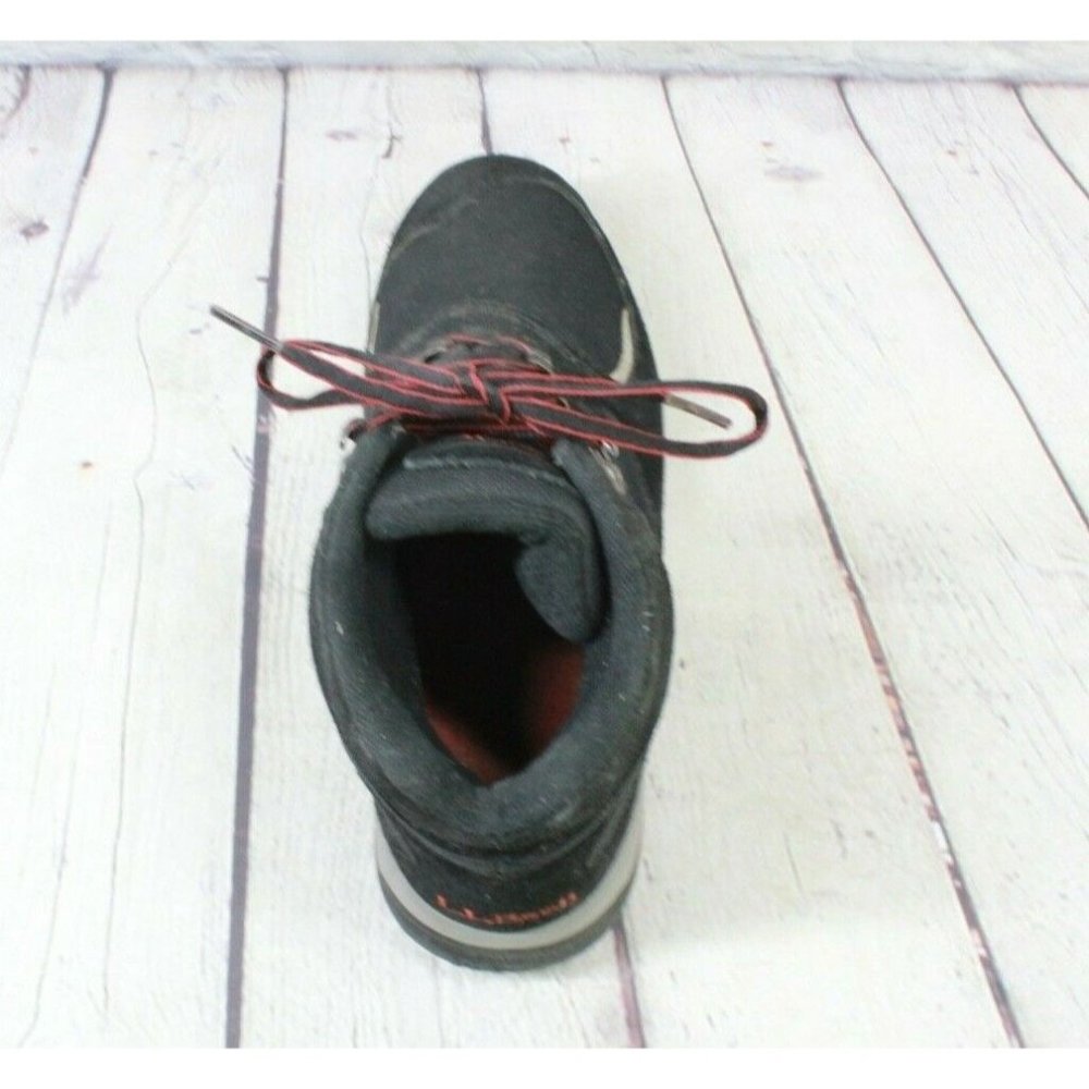 LL Bean Black Suede Mesh High Top Mountain Classic Hikers Boots Size 9 M - Picture 6 of 9